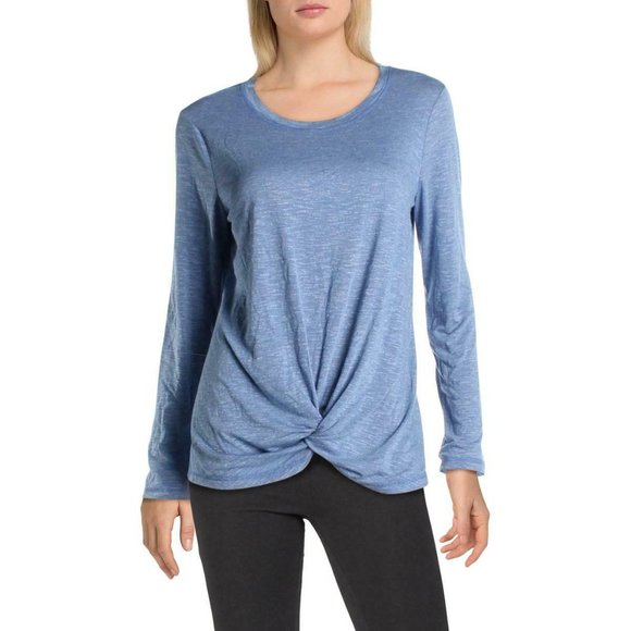 Ideology Tops - Ideology Knot-Front Active Wear T-Shirt